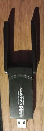 Dual Band WiFi Usb Adapter + Bluetooth, Computers en Software, WiFi-versterkers, Ophalen of Verzenden, Zo goed als nieuw
