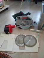 Zaag  Maschine op acu geen oplader, Ophalen of Verzenden, Zo goed als nieuw, 1200 watt of meer, 70 mm of meer