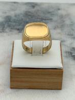 Prachtige 14 karaat gouden zegelring voor heren maat 20, Sieraden, Tassen en Uiterlijk, Ringen, 20 of groter, Heer, Nieuw, Ophalen of Verzenden