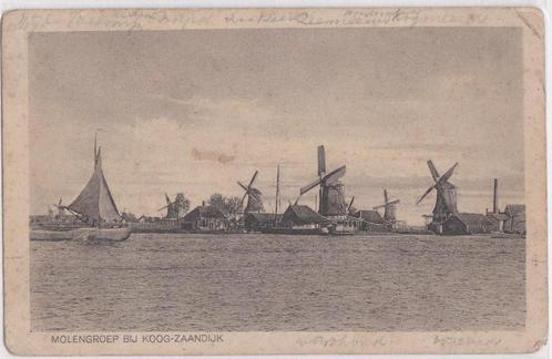 koog zaandijk molengroep ca 1950, Verzamelen, Ansichtkaarten | Nederland, Noord-Holland, Ophalen of Verzenden