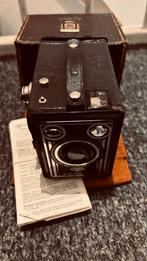 Vintage Agfa Synchro Box Camera met Tas, Ophalen of Verzenden, Gebruikt, Compact