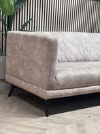 ZGAN Hippe Velvet Velours Hoekbank - Beige/Taupe - 280 x 220, Ophalen, 250 tot 300 cm, -, Velvet velours moderne hoekbank beige taupe japandi