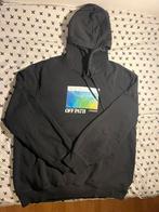 Zwarte hoodie met print, Maat 52/54 (L), Zwart, Ophalen of Verzenden, Zo goed als nieuw