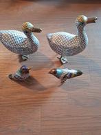 Zeer oude, prachtige Cloisonné Eenden & Vogelbeeldjes., Ophalen of Verzenden