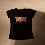 Dames levis tshirt, Ophalen, Zwart, Maat 46/48 (XL) of groter, Korte mouw