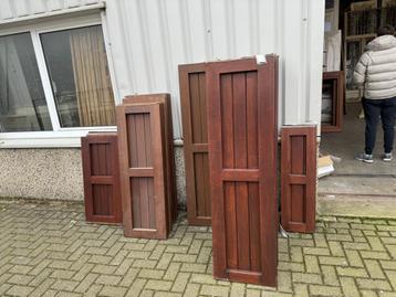 Prachtige Merbau raamluiken/ sierluiken beschikbaar voor biedingen