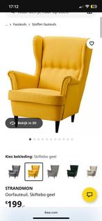 Oorfauteuil, Skiftebo geel IKEA, Huis en Inrichting, Fauteuils, Ophalen, Zo goed als nieuw