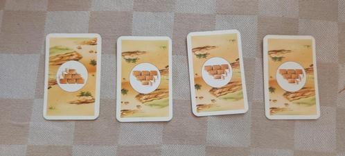 bordspel onderdelen Kolonisten Catan 4 oude steen kaartjes, Hobby en Vrije tijd, Gezelschapsspellen | Bordspellen, Zo goed als nieuw