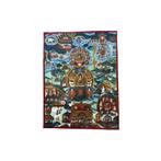 Oude Nepalese Thangka – Het Leven van Shakyamuni Boeddha, Ophalen of Verzenden, Gebruikt