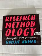 Boek Research Methodology Ranjit Kumar 5th edition, Ophalen of Verzenden, Zo goed als nieuw, Overige niveaus, Ranjit Kumar
