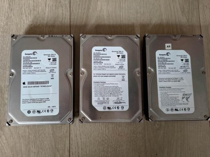 3x Seagate harde schijven, Computers en Software, Harde schijven, Gebruikt, Desktop, Intern, HDD, SATA, Ophalen of Verzenden