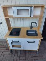 keukentje van Ikea, 72 x 40x109 cm. met 116 benodigdheden, Ophalen, Gebruikt, Hout, Speelkeuken