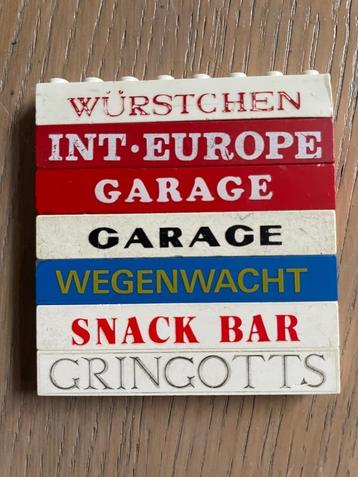 Lego verschillende tekststenen beschikbaar voor biedingen