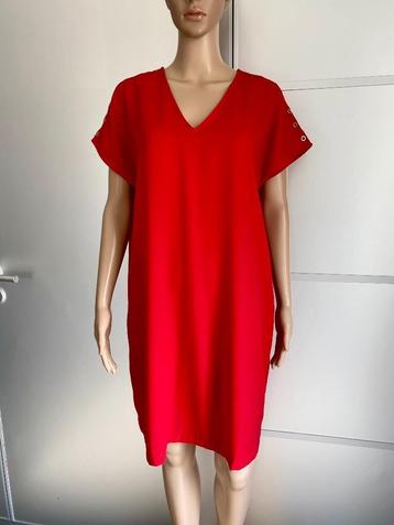H547 Vero Moda maat L=42/44 jurk jurkje rood