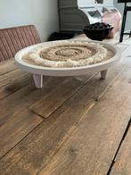Houten plateau, Huis en Inrichting, Woonaccessoires | Dienbladen, Ophalen of Verzenden, Zo goed als nieuw, Rond
