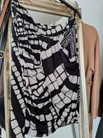 Expresso overslag rok wit / zwart maat 40, Zwart, Maat 42/44 (L), Knielengte, Gedragen