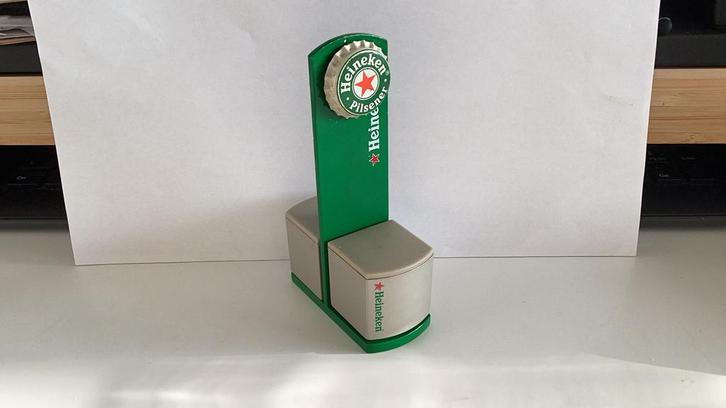 Heineken Bar Assessoire, Verzamelen, Biermerken, Zo goed als nieuw, Reclamebord, Plaat of Schild, Heineken, Ophalen of Verzenden