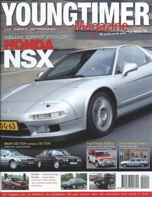 Youngtimer 21 2013 : Honda NSX - BMW 525 tds - 725 tds, Boeken, Auto's | Folders en Tijdschriften, Gelezen, Algemeen, Ophalen of Verzenden