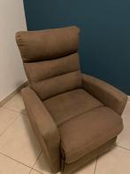 Bruine Relax Fauteuil - Heerlijk Comfort!, Ophalen, Gebruikt, Stof, 75 tot 100 cm