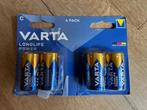 VARTA  C Batterijen 4 pack, Audio, Tv en Foto, Accu's en Batterijen, Ophalen of Verzenden, Nieuw