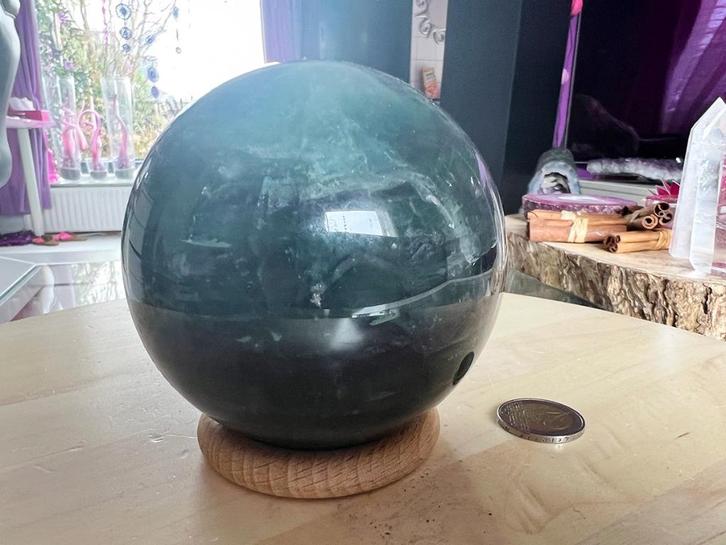 Fluoriet bol (6) 1680 gram, diameter 10 cm, Verzamelen, Mineralen en Fossielen, Mineraal, Ophalen of Verzenden