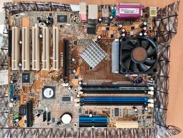Asus A7V880 met Amd Athlon XP 2600+ en 1GB ram beschikbaar voor biedingen
