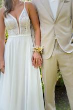 Tweedehands Bianco Evento trouwjurk Elsa maat 34 36, Ophalen of Verzenden, Zo goed als nieuw, Wit, Trouwjurk