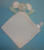 BAMBAM knuffeldoekje OLIFANT mintgroen / wit groen, Ophalen of Verzenden, Zo goed als nieuw, Olifant