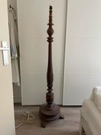 Staande lamp, Huis en Inrichting, Lampen | Vloerlampen, Gebruikt, 150 tot 200 cm, Hout, Antiek