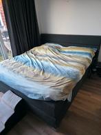 Boxspring 180x200, Huis en Inrichting, Ophalen, Zwart, Tweepersoons, Zo goed als nieuw