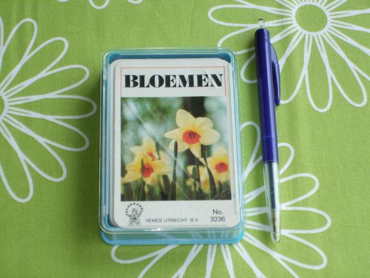 Vintage Elderado bloemen kwartet - no 3236, Verzamelen, Speelkaarten, Jokers en Kwartetten, Gebruikt, Kwartet(ten), Ophalen of Verzenden