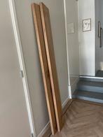 2 massieve eikenhouten planken, Doe-het-zelf en Verbouw, Hout en Planken, Eiken, Ophalen of Verzenden, Zo goed als nieuw, Plank