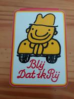 sticker Blij Dat ik Rij, Verzamelen, Stickers, Ophalen of Verzenden, Zo goed als nieuw, Overige typen