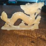 Grote Chinese Jade Draak Sculptuur, Antiek en Kunst, Ophalen of Verzenden