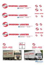Vrachtauto decal 1:50 Broersma logistiek Heerenveen (Combi), Verzenden, Nieuw, Bus of Vrachtwagen, Overige merken