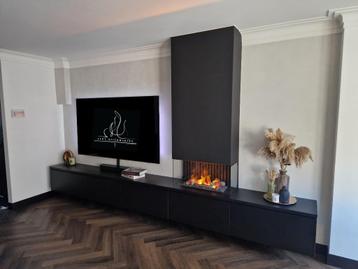 Zwevend tv meubel met Dimplex Opti-myst 600 LED beschikbaar voor biedingen