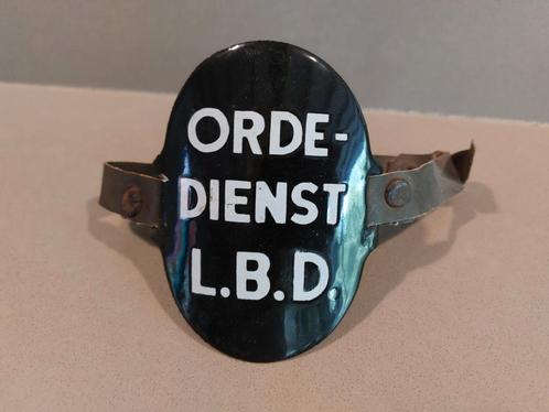 Ordedienst L.B.D. Armband WOII, Verzamelen, Militaria | Tweede Wereldoorlog, Overige soorten, Embleem of Badge, Nederland, Ophalen of Verzenden