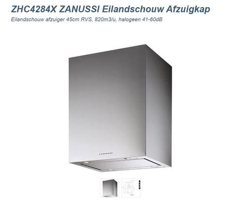 Zanussi eiland afzuigkap., Witgoed en Apparatuur, Afzuigkappen, Gebruikt, Vrijstaand, Eilandschouwkap, 800 m³ per uur of meer