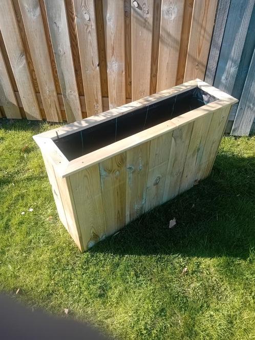 Plantenbak handgemaakt grenenhout, scherpe prijzen., Tuin en Terras, Bloembakken en Plantenbakken, Nieuw, Hout, Binnen, Balkon