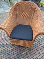 rieten stoel, Huis en Inrichting, Stoelen, Ophalen, Zo goed als nieuw, Bruin, Eén