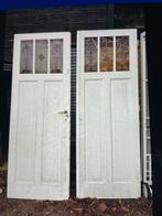 Set van 5 glas in lood deuren + kozijn, Doe-het-zelf en Verbouw, Deuren en Horren, Ophalen, Gebruikt, 80 tot 100 cm, Binnendeur