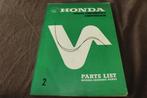 Honda CB450 K K2 1969 motorcycle parts list CB 450 twin, Ophalen of Verzenden, Honda