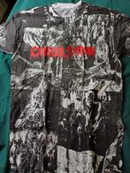 Vintage cannibal corpse allover shirt death metal, Ophalen of Verzenden, Zo goed als nieuw, Zwart