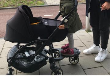 Zeer complete Bugaboo Bee 2 met meerijdplank+cocon+wiegje beschikbaar voor biedingen