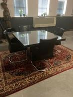 tafel met  4 lederen stoelen, Huis en Inrichting, Tafels | Eettafels, Ophalen, Gebruikt, Vierkant, Vier personen