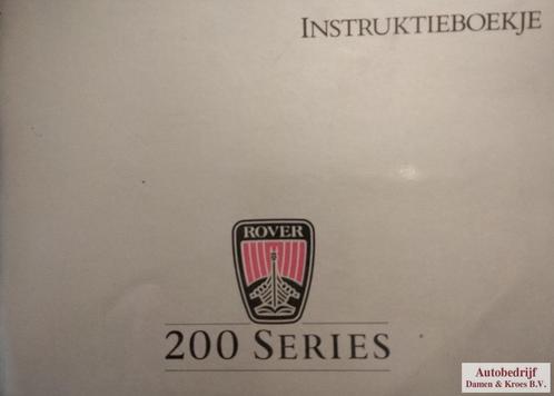 Handboek Rover 213 Instructieboekje AKM5685, Auto diversen, Handleidingen en Instructieboekjes, Ophalen of Verzenden