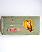 Uiltje vooraan Sigarenblik, in goede vintage staat, Verzamelen, Ophalen of Verzenden, Zo goed als nieuw, Tabaksdoos of Verpakking