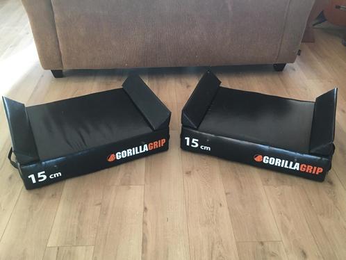 Drop Blocks Gorilla Grip 15cm met 4 block stoppers ZGAN, Sport en Fitness, Fitnessmaterialen, Zo goed als nieuw, Fitnessmat, Armen