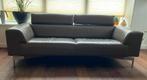 LeoLux Howlo Taupe leren design bank, Huis en Inrichting, Banken | Bankstellen, Modern design, Driepersoons, Ophalen of Verzenden