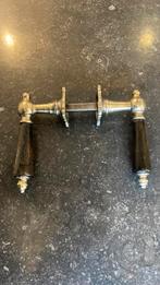 1x Prachtig Antiek messing HOORN Deurklinken 1900 Deurbeslag, Ophalen of Verzenden